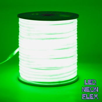 GloboStar® 70594 TUBE 360° Degree Neon Flex Epistar LED SMD 2835 1m 12W/m 120LED/m 840lm/m 360° DC 230V Αδιάβροχη IP68 Πράσινο Dimmable GloboStar® 70594 TUBE 360° Degree Neon Flex Epistar LED SMD 2835 1m 12W/m 120LED/m 840lm/m 360° DC 230V Αδιάβροχη IP68 Πράσινο Dimmable