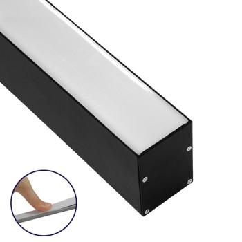 GloboStar® SURFACEPENDANT-PROFILE 70828-3M Προφίλ Αλουμινίου - Βάση & Ψύκτρα Ταινίας LED με Λευκό Γαλακτερό Κάλυμμα - Επιφανειακή & Κρεμαστή Χρήση - Πατητό Κάλυμμα - Μαύρο - 3 Μέτρα - Μ300 x Π5 x Υ7cm GloboStar® SURFACEPENDANT-PROFILE 70828-3M Προφίλ Αλουμινίου - Βάση & Ψύκτρα Ταινίας LED με Λευκό Γαλακτερό Κάλυμμα - Επιφανειακή & Κρεμαστή Χρήση - Πατητό Κάλυμμα - Μαύρο - 3 Μέτρα - Μ300 x Π5 x Υ7cm