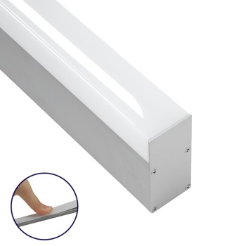 GloboStar® SURFACEPENDANT-PROFILE 70830-3M Προφίλ Αλουμινίου - Βάση & Ψύκτρα Ταινίας LED με Λευκό Γαλακτερό Κάλυμμα - Επιφανειακή & Κρεμαστή Χρήση - Πατητό Κάλυμμα - Ασημί - 3 Μέτρα - Μ300 x Π3.5 x Υ7.4cm GloboStar® SURFACEPENDANT-PROFILE 70830-3M Προφίλ Αλουμινίου - Βάση & Ψύκτρα Ταινίας LED με Λευκό Γαλακτερό Κάλυμμα - Επιφανειακή & Κρεμαστή Χρήση - Πατητό Κάλυμμα - Ασημί - 3 Μέτρα - Μ300 x Π3.5 x Υ7.4cm