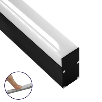 GloboStar® SURFACEPENDANT-PROFILE 70832-3M Προφίλ Αλουμινίου - Βάση & Ψύκτρα Ταινίας LED με Λευκό Γαλακτερό Κάλυμμα - Επιφανειακή & Κρεμαστή Χρήση - Πατητό Κάλυμμα - Μαύρο - 3 Μέτρα - Μ300 x Π3.5 x Υ7.4cm GloboStar® SURFACEPENDANT-PROFILE 70832-3M Προφίλ Αλουμινίου - Βάση & Ψύκτρα Ταινίας LED με Λευκό Γαλακτερό Κάλυμμα - Επιφανειακή & Κρεμαστή Χρήση - Πατητό Κάλυμμα - Μαύρο - 3 Μέτρα - Μ300 x Π3.5 x Υ7.4cm