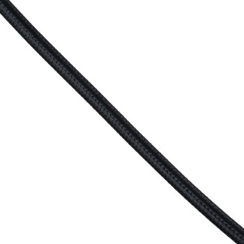 GloboStar® 77601 Στρογγυλό Υφασμάτινο Καλώδιο 1m 2 x 0.75mm² Μαύρο GloboStar® 77601 Στρογγυλό Υφασμάτινο Καλώδιο 1m 2 x 0.75mm² Μαύρο