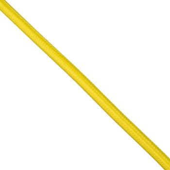 GloboStar® 77606 Στρογγυλό Υφασμάτινο Καλώδιο 1m 2 x 0.75mm² Κίτρινο GloboStar® 77606 Στρογγυλό Υφασμάτινο Καλώδιο 1m 2 x 0.75mm² Κίτρινο