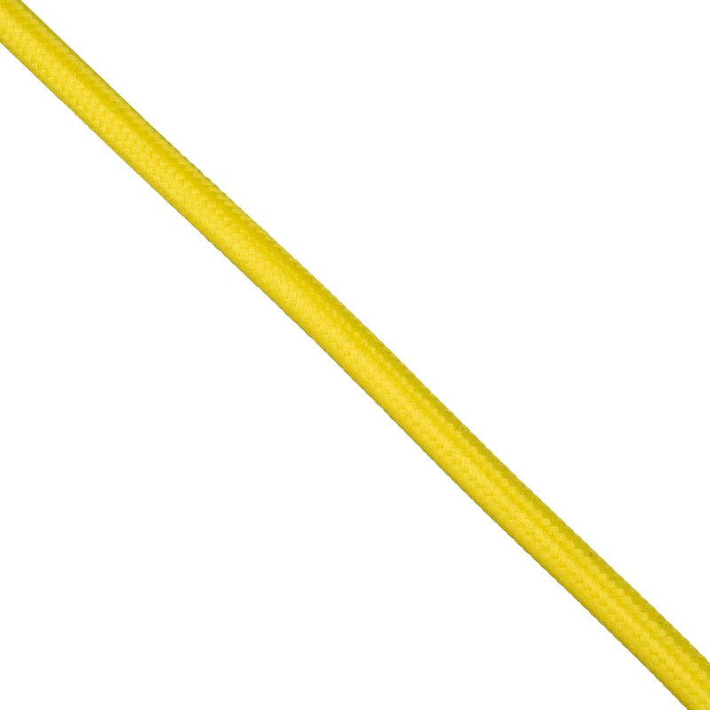 GloboStar® 77606 Στρογγυλό Υφασμάτινο Καλώδιο 1m 2 x 0.75mm² Κίτρινο GloboStar® 77606 Στρογγυλό Υφασμάτινο Καλώδιο 1m 2 x 0.75mm² Κίτρινο