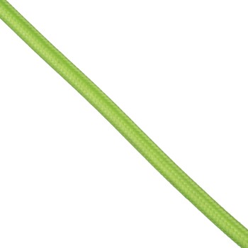 GloboStar® 77607 Στρογγυλό Υφασμάτινο Καλώδιο 1m 2 x 0.75mm² Λαχανί Φωσφορούχο GloboStar® 77607 Στρογγυλό Υφασμάτινο Καλώδιο 1m 2 x 0.75mm² Λαχανί Φωσφορούχο