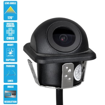 GloboStar® 86020 Αδιάβροχη Χωνευτή Έγχρωμη Κάμερα Οπισθοπορείας Αυτοκινήτου 1080p HD CMOS Signal With Moving Parking Lines IP68 GloboStar® 86020 Αδιάβροχη Χωνευτή Έγχρωμη Κάμερα Οπισθοπορείας Αυτοκινήτου 1080p HD CMOS Signal With Moving Parking Lines IP68