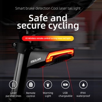 GloboStar® 86050 Ασύρματο Οπίσθιο Φανάρι Ποδηλάτου LED Επαναφορτιζόμενο USB Stop - Αριστερό Φλάς - Δεξί Φλάς με Ασύρματο Χειριστήριο Τιμονιού GloboStar® 86050 Ασύρματο Οπίσθιο Φανάρι Ποδηλάτου LED Επαναφορτιζόμενο USB Stop - Αριστερό Φλάς - Δεξί Φλάς με Ασύρματο Χειριστήριο Τιμονιού