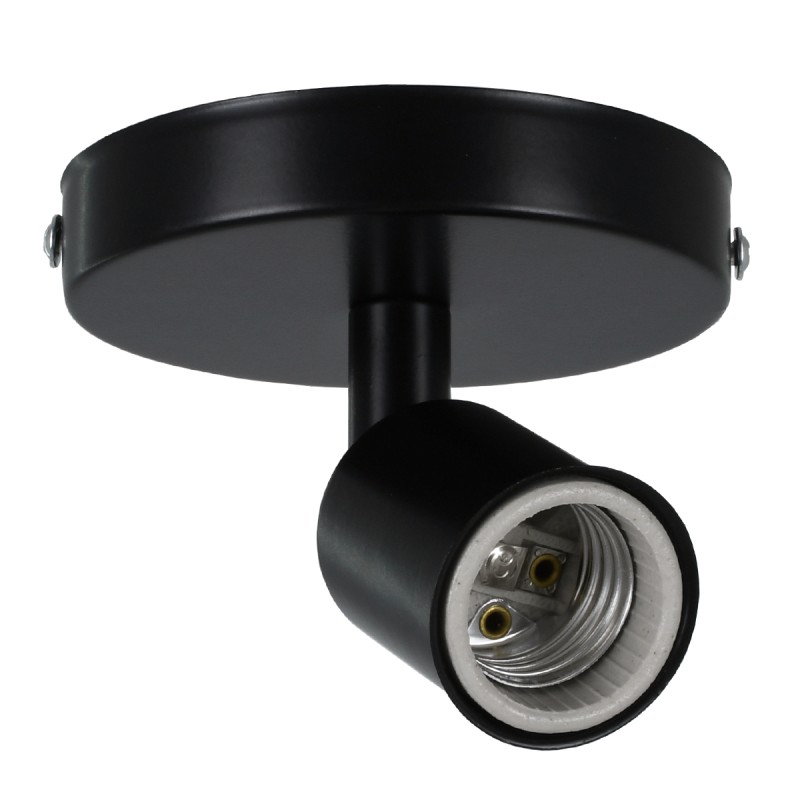 GLOBOSTAR® SARA 00843 Μοντέρνο Φωτιστικό Οροφής με Ντουί 1 x E27 AC 220-240V IP20 - Μαύρο - Μ10 x Π10 x Υ10.3cm GLOBOSTAR® SARA 00843 Μοντέρνο Φωτιστικό Οροφής με Ντουί 1 x E27 AC 220-240V IP20 - Μαύρο - Μ10 x Π10 x Υ10.3cm