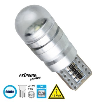 GloboStar® T10 W5W 81099 Λάμπα Αυτοκίνητου  3rd Generation Can-Bus Extreme Series LED 1 CREE XHP35 5W 705lm 360° DC 12V IP20 Ψυχρό Λευκό 6000K GloboStar® T10 W5W 81099 Λάμπα Αυτοκίνητου  3rd Generation Can-Bus Extreme Series LED 1 CREE XHP35 5W 705lm 360° DC 12V IP20 Ψυχρό Λευκό 6000K