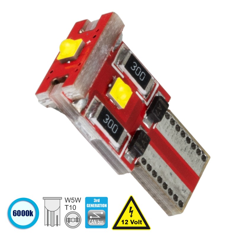 GloboStar® T10 W5W 81111 Λάμπα Αυτοκίνητου  3rd Generation Can-Bus Series LED 3 CREE XHP35 1W 846lm 360° DC 12V IP20 Ψυχρό Λευκό 6000K GloboStar® T10 W5W 81111 Λάμπα Αυτοκίνητου  3rd Generation Can-Bus Series LED 3 CREE XHP35 1W 846lm 360° DC 12V IP20 Ψυχρό Λευκό 6000K