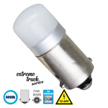 GLOBOSTAR® BA9S-T4W 81293 Λάμπα Ba9S T4W CANbus LED 1W 150lm 360° DC 12-24V IP20 Ψυχρό Λευκό 6000K - 1 x Epistar SMD3030 Chip - Μ1.1 x Π1.1 x Υ2.6cm - 1 Χρόνο Εγγύηση GLOBOSTAR® BA9S-T4W 81293 Λάμπα Ba9S T4W CANbus LED 1W 150lm 360° DC 12-24V IP20 Ψυχρό Λευκό 6000K - 1 x Epistar SMD3030 Chip - Μ1.1 x Π1.1 x Υ2.6cm - 1 Χρόνο Εγγύηση