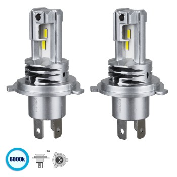 GLOBOSTAR® LEDKITM4 81665 Λάμπα H4 CANbus LED 20W/40W 3200lm/6400lm 360° DC 12-24V Αδιάβροχο IP65 Ψυχρό Λευκό 6000K - CREE COB Chip - Μ4.7 x Π4.7 x Υ8.2cm - Πακέτο 2 Τεμαχίων - 2 Χρόνια Εγγύηση GLOBOSTAR® LEDKITM4 81665 Λάμπα H4 CANbus LED 20W/40W 3200lm/6400lm 360° DC 12-24V Αδιάβροχο IP65 Ψυχρό Λευκό 6000K - CREE COB Chip - Μ4.7 x Π4.7 x Υ8.2cm - Πακέτο 2 Τεμαχίων - 2 Χρόνια Εγγύηση