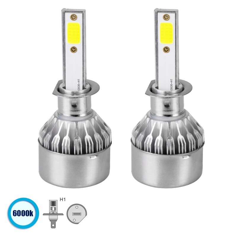 GloboStar® 82000 H1 C6 Line KIT Βασικού Φωτισμού Αυτοκινήτου & Φορτηγού 1st Generation Can-Bus Series LED CREE CXB COB 72W 7600lm DC 8-48V Αδιάβροχο IP65 Ψυχρό Λευκό 6000K GloboStar® 82000 H1 C6 Line KIT Βασικού Φωτισμού Αυτοκινήτου & Φορτηγού 1st Generation Can-Bus Series LED CREE CXB COB 72W 7600lm DC 8-48V Αδιάβροχο IP65 Ψυχρό Λευκό 6000K