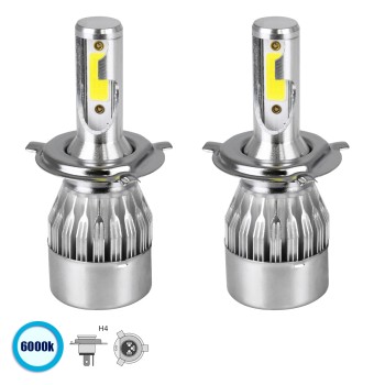 GLOBOSTAR® LEDKITC6 82002 Λάμπα H4 LED 24W/48W 3600lm/7200lm 360° DC 12-24V Αδιάβροχο IP65 Ψυχρό Λευκό 6000K - CREE COB Chip - Μ3.5 x Π3.5 x Υ9.5cm - Πακέτο 2 Τεμαχίων - 1 Χρόνο Εγγύηση GLOBOSTAR® LEDKITC6 82002 Λάμπα H4 LED 24W/48W 3600lm/7200lm 360° DC 12-24V Αδιάβροχο IP65 Ψυχρό Λευκό 6000K - CREE COB Chip - Μ3.5 x Π3.5 x Υ9.5cm - Πακέτο 2 Τεμαχίων - 1 Χρόνο Εγγύηση