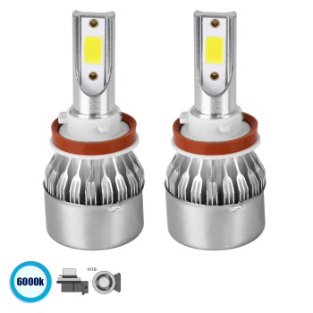 GloboStar® 82008 H16 C6 Line KIT Βασικού Φωτισμού Αυτοκινήτου & Φορτηγού 1st Generation Can-Bus Series LED CREE CXB COB 72W 7600lm DC 8-48V Αδιάβροχο IP65 Ψυχρό Λευκό 6000K GloboStar® 82008 H16 C6 Line KIT Βασικού Φωτισμού Αυτοκινήτου & Φορτηγού 1st Generation Can-Bus Series LED CREE CXB COB 72W 7600lm DC 8-48V Αδιάβροχο IP65 Ψυχρό Λευκό 6000K