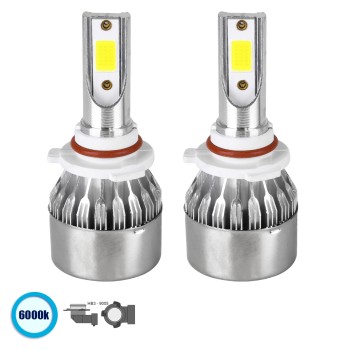 GloboStar® 82009 HB3 9005 C6 Line KIT Βασικού Φωτισμού Αυτοκινήτου & Φορτηγού 1st Generation Can-Bus Series LED CREE CXB COB 72W 7600lm DC 8-48V Αδιάβροχο IP65 Ψυχρό Λευκό 6000K GloboStar® 82009 HB3 9005 C6 Line KIT Βασικού Φωτισμού Αυτοκινήτου & Φορτηγού 1st Generation Can-Bus Series LED CREE CXB COB 72W 7600lm DC 8-48V Αδιάβροχο IP65 Ψυχρό Λευκό 6000K