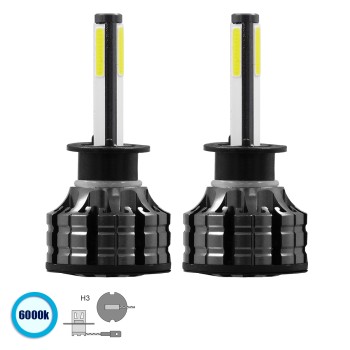 GloboStar® 82041 H3 K9 Line KIT Βασικού Φωτισμού Αυτοκινήτου & Φορτηγού 3rd Generation Can-Bus Series LED CREE CXB COB 100W 14000lm DC 9-32V Αδιάβροχο IP66 Ψυχρό Λευκό 6000K GloboStar® 82041 H3 K9 Line KIT Βασικού Φωτισμού Αυτοκινήτου & Φορτηγού 3rd Generation Can-Bus Series LED CREE CXB COB 100W 14000lm DC 9-32V Αδιάβροχο IP66 Ψυχρό Λευκό 6000K