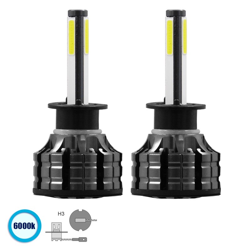 GloboStar® 82041 H3 K9 Line KIT Βασικού Φωτισμού Αυτοκινήτου & Φορτηγού 3rd Generation Can-Bus Series LED CREE CXB COB 100W 14000lm DC 9-32V Αδιάβροχο IP66 Ψυχρό Λευκό 6000K GloboStar® 82041 H3 K9 Line KIT Βασικού Φωτισμού Αυτοκινήτου & Φορτηγού 3rd Generation Can-Bus Series LED CREE CXB COB 100W 14000lm DC 9-32V Αδιάβροχο IP66 Ψυχρό Λευκό 6000K