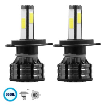 GloboStar® 82042 H4 K9 Line KIT Βασικού Φωτισμού Αυτοκινήτου & Φορτηγού 3rd Generation Can-Bus Series LED CREE CXB COB 150W 21000lm DC 9-32V Αδιάβροχο IP66 Ψυχρό Λευκό 6000K GloboStar® 82042 H4 K9 Line KIT Βασικού Φωτισμού Αυτοκινήτου & Φορτηγού 3rd Generation Can-Bus Series LED CREE CXB COB 150W 21000lm DC 9-32V Αδιάβροχο IP66 Ψυχρό Λευκό 6000K