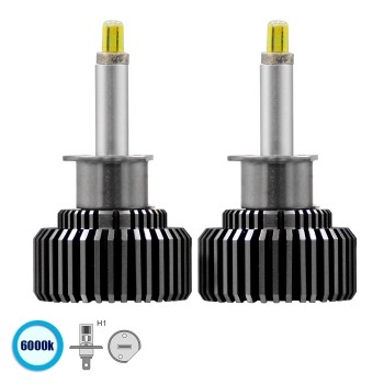 GLOBOSTAR® LEDKITR9 82060 Λάμπα H1 CANbus LED 55W/110W 5500lm/11000lm 360° DC 12-24V Αδιάβροχο IP65 Ψυχρό Λευκό 6000K - CREE COB Chip - Μ3.8 x Π3.8 x Υ5.8cm - Πακέτο 2 Τεμαχίων - 2 Χρόνια Εγγύηση GLOBOSTAR® LEDKITR9 82060 Λάμπα H1 CANbus LED 55W/110W 5500lm/11000lm 360° DC 12-24V Αδιάβροχο IP65 Ψυχρό Λευκό 6000K - CREE COB Chip - Μ3.8 x Π3.8 x Υ5.8cm - Πακέτο 2 Τεμαχίων - 2 Χρόνια Εγγύηση