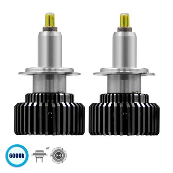 GLOBOSTAR® LEDKITX7 82063 Λάμπα H7 CANbus LED 35W/70W 3500lm/7000lm 360° DC 12-24V Αδιάβροχο IP65 Ψυχρό Λευκό 6000K - CREE COB Chip - Μ3.8 x Π3.8 x Υ6.5cm - Πακέτο 2 Τεμαχίων - 2 Χρόνια Εγγύηση GLOBOSTAR® LEDKITX7 82063 Λάμπα H7 CANbus LED 35W/70W 3500lm/7000lm 360° DC 12-24V Αδιάβροχο IP65 Ψυχρό Λευκό 6000K - CREE COB Chip - Μ3.8 x Π3.8 x Υ6.5cm - Πακέτο 2 Τεμαχίων - 2 Χρόνια Εγγύηση
