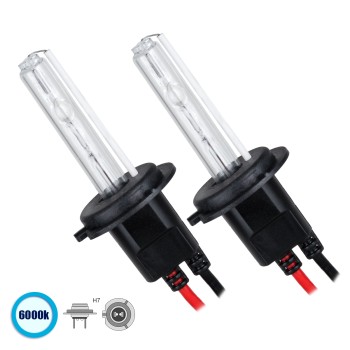 GLOBOSTAR® HID 84003 Λάμπα Xenon H7 Super Vision Υψηλής Φωτεινότητας +30% 35W/70W 3500lm/7000lm 360° DC 12-24V Αδιάβροχο IP65 Ψυχρό Λευκό 6000K - Μ3.4 x Π3.4 x Υ7.1cm - Πακέτο 2 Τεμαχίων - 2 Χρόνια Εγγύηση GLOBOSTAR® HID 84003 Λάμπα Xenon H7 Super Vision Υψηλής Φωτεινότητας +30% 35W/70W 3500lm/7000lm 360° DC 12-24V Αδιάβροχο IP65 Ψυχρό Λευκό 6000K - Μ3.4 x Π3.4 x Υ7.1cm - Πακέτο 2 Τεμαχίων - 2 Χρόνια Εγγύηση
