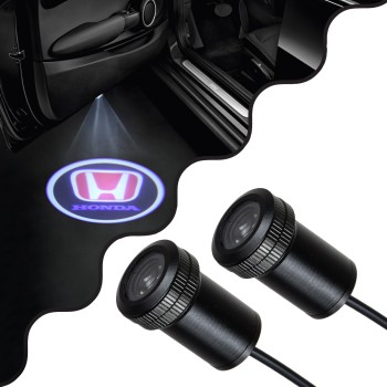 GLOBOSTAR® GHOSTLOGO 81608 Projector Προβολής Μάρκας Αυτοκινήτου "HONDA" LED 2.5W/5W 100lm/200lm 45° DC 12V Αδιάβροχο IP65 Ψυχρό Λευκό 6000K - CREE XHP35 Chip - Μ2.2 x Π3.4 x Υ2.2cm / Q1.9cm - Πακέτο 2 Τεμαχίων - 1 Χρόνο Εγγύηση