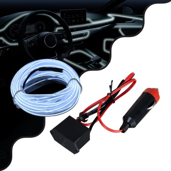 GloboStar® 82200 TUBE 360° Degree Διακοσμητική EL-Wire Neon Αυτοκινήτου Κορδόνι ΣΕΤ 3m 1W/3m 30lm/m 360° DC 12V με Βύσμα Αναπτήρα Αυτοκινήτου Αδιάβροχη IP68 Ψυχρό Λευκό 6000K GloboStar® 82200 TUBE 360° Degree Διακοσμητική EL-Wire Neon Αυτοκινήτου Κορδόνι ΣΕΤ 3m 1W/3m 30lm/m 360° DC 12V με Βύσμα Αναπτήρα Αυτοκινήτου Αδιάβροχη IP68 Ψυχρό Λευκό 6000K