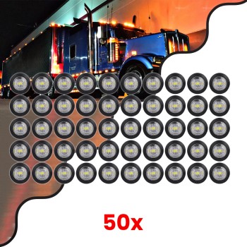 GloboStar® 85307 Πακέτο 50 Τεμάχια Φώτα Όγκου για Φορτηγά BULLET PIN LED SMD 5730 1W / Τεμ. 100lm DC 24V Αδιάβροχα IP65 Ψυχρό Λευκό 6000K GloboStar® 85307 Πακέτο 50 Τεμάχια Φώτα Όγκου για Φορτηγά BULLET PIN LED SMD 5730 1W / Τεμ. 100lm DC 24V Αδιάβροχα IP65 Ψυχρό Λευκό 6000K