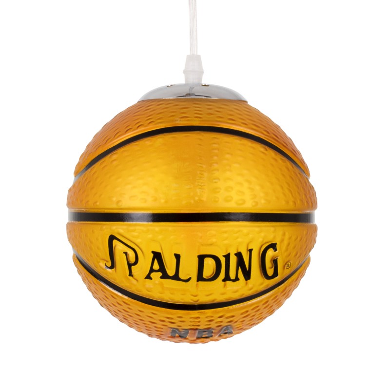 GLOBOSTAR® SPALDING NBA 00645 Παιδικό Κρεμαστό Φωτιστικό Οροφής με Ντουί 1 x E27 AC 220-240V IP20 - Πορτοκαλί & Μαύρο - Μ18 x Π18 x Υ18cm GLOBOSTAR® SPALDING NBA 00645 Παιδικό Κρεμαστό Φωτιστικό Οροφής με Ντουί 1 x E27 AC 220-240V IP20 - Πορτοκαλί & Μαύρο - Μ18 x Π18 x Υ18cm