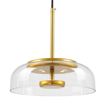 GLOBOSTAR® CHARLOTTE 00742 Μοντέρνο Κρεμαστό Φωτιστικό Οροφής LED 5W 500lm 180° AC 220-240V IP20 Θερμό Λευκό 2700K - Lumileds SMD Chip - Διάφανο & Χρυσό - Μ23 x Π23 x Υ23cm - 2 Χρόνια Εγγύηση GLOBOSTAR® CHARLOTTE 00742 Μοντέρνο Κρεμαστό Φωτιστικό Οροφής LED 5W 500lm 180° AC 220-240V IP20 Θερμό Λευκό 2700K - Lumileds SMD Chip - Διάφανο & Χρυσό - Μ23 x Π23 x Υ23cm - 2 Χρόνια Εγγύηση