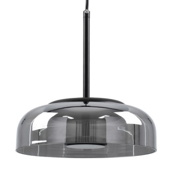 GLOBOSTAR® CHARLOTTE 00743 Μοντέρνο Κρεμαστό Φωτιστικό Οροφής LED 5W 500lm 180° AC 220-240V IP20 Θερμό Λευκό 2700K - Sanan SMD Chip - Μαύρο & Μαύρο Φιμέ - Μ23 x Π23 x Υ23cm - 2 Xρόνια Εγγύηση GLOBOSTAR® CHARLOTTE 00743 Μοντέρνο Κρεμαστό Φωτιστικό Οροφής LED 5W 500lm 180° AC 220-240V IP20 Θερμό Λευκό 2700K - Sanan SMD Chip - Μαύρο & Μαύρο Φιμέ - Μ23 x Π23 x Υ23cm - 2 Xρόνια Εγγύηση