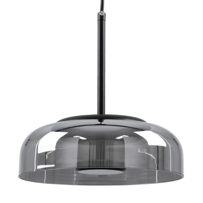 GLOBOSTAR® CHARLOTTE 00743 Μοντέρνο Κρεμαστό Φωτιστικό Οροφής LED 5W 500lm 180° AC 220-240V IP20 Θερμό Λευκό 2700K - Sanan SMD Chip - Μαύρο & Μαύρο Φιμέ - Μ23 x Π23 x Υ23cm - 2 Xρόνια Εγγύηση GLOBOSTAR® CHARLOTTE 00743 Μοντέρνο Κρεμαστό Φωτιστικό Οροφής LED 5W 500lm 180° AC 220-240V IP20 Θερμό Λευκό 2700K - Sanan SMD Chip - Μαύρο & Μαύρο Φιμέ - Μ23 x Π23 x Υ23cm - 2 Xρόνια Εγγύηση