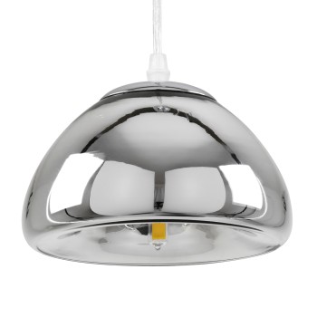 GLOBOSTAR® CRISTIN 00756 Μοντέρνο Κρεμαστό Φωτιστικό Οροφής με Ντουί 1 x G4 AC 220-240V IP20 - Ασημί - Μ18 x Π18 x Υ13cm GLOBOSTAR® CRISTIN 00756 Μοντέρνο Κρεμαστό Φωτιστικό Οροφής με Ντουί 1 x G4 AC 220-240V IP20 - Ασημί - Μ18 x Π18 x Υ13cm