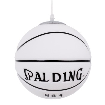 GLOBOSTAR® SPALDING NBA 01031 Παιδικό Κρεμαστό Φωτιστικό Οροφής με Ντουί 1 x E27 AC 220-240V IP20 - Λευκό & Μαύρο - Μ25 x Π25 x Υ25cm GLOBOSTAR® SPALDING NBA 01031 Παιδικό Κρεμαστό Φωτιστικό Οροφής με Ντουί 1 x E27 AC 220-240V IP20 - Λευκό & Μαύρο - Μ25 x Π25 x Υ25cm