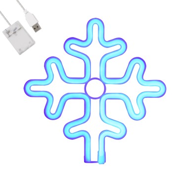 GloboStar® 78580 Φωτιστικό Ταμπέλα Φωτεινή Επιγραφή NEON LED Σήμανσης SNOWFLAKE 5W με Καλώδιο Τροφοδοσίας USB - Μπαταρίας 3xAAA (Δεν Περιλαμβάνονται) - Γαλάζιο GloboStar® 78580 Φωτιστικό Ταμπέλα Φωτεινή Επιγραφή NEON LED Σήμανσης SNOWFLAKE 5W με Καλώδιο Τροφοδοσίας USB - Μπαταρίας 3xAAA (Δεν Περιλαμβάνονται) - Γαλάζιο
