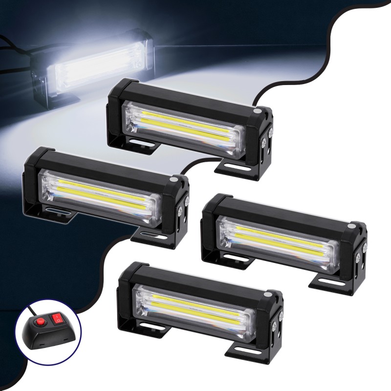 GloboStar® 85034 PRO Series ΣΕΤ 4 x Μπάρες Σήμανσης Οχήματος Ασθενοφόρου για Αυτοκίνητα & Φορτηγά 13 Προγραμμάτων Φωτισμού LED CREE CXB COB 36W DC 10-30V Αδιάβροχο IP65 Ψυχρό Λευκό 6000K GloboStar® 85034 PRO Series ΣΕΤ 4 x Μπάρες Σήμανσης Οχήματος Ασθενοφόρου για Αυτοκίνητα & Φορτηγά 13 Προγραμμάτων Φωτισμού LED CREE CXB COB 36W DC 10-30V Αδιάβροχο IP65 Ψυχρό Λευκό 6000K