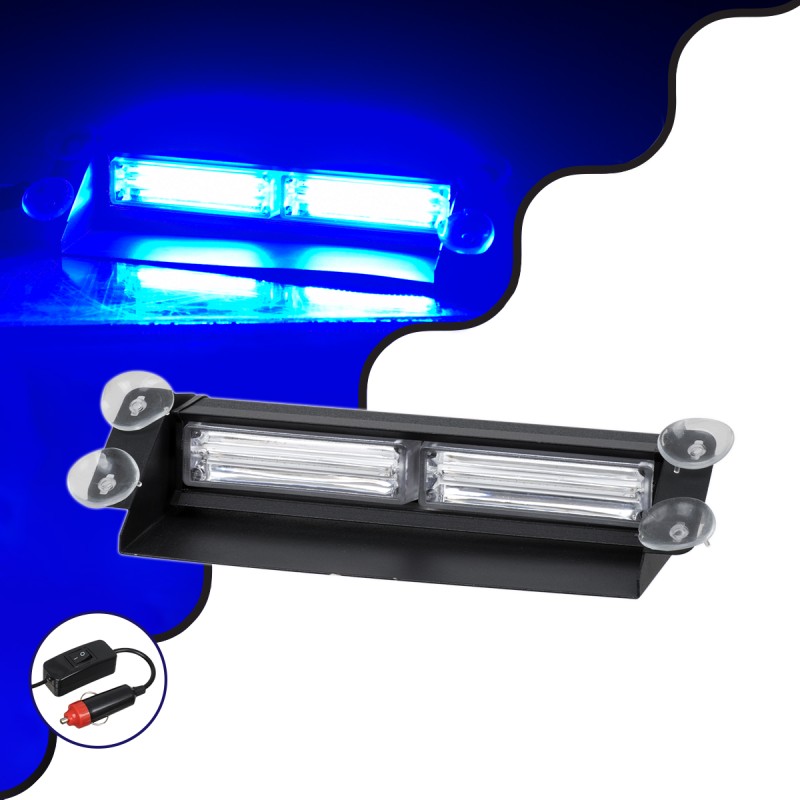 GloboStar® 85114 PRO Series Μπάρα Σήμανσης με Βεντούζες για Παρμπρίζ Οχήματος Αστυνομίας για Αυτοκίνητα & Φορτηγά 13 Προγραμμάτων Φωτισμού STROBE LED CREE CXB COB 18W DC 10-30V IP20 Μπλε GloboStar® 85114 PRO Series Μπάρα Σήμανσης με Βεντούζες για Παρμπρίζ Οχήματος Αστυνομίας για Αυτοκίνητα & Φορτηγά 13 Προγραμμάτων Φωτισμού STROBE LED CREE CXB COB 18W DC 10-30V IP20 Μπλε