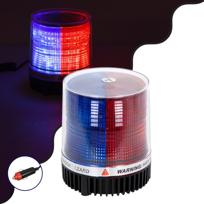 GloboStar® 85155 PRO Series Φάρος Σήμανσης Οχήματος Αστυνομίας για Αυτοκίνητα & Φορτηγά STROBE LED 10W DC 12-24V Αδιάβροχος IP65 Μπλε & Κόκκινο GloboStar® 85155 PRO Series Φάρος Σήμανσης Οχήματος Αστυνομίας για Αυτοκίνητα & Φορτηγά STROBE LED 10W DC 12-24V Αδιάβροχος IP65 Μπλε & Κόκκινο