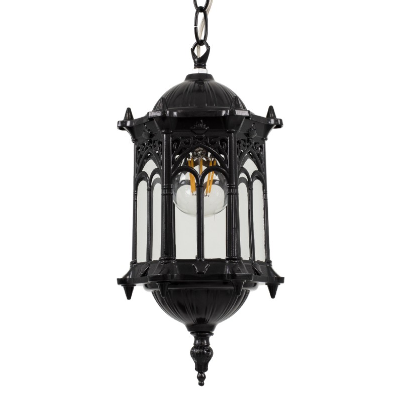 GLOBOSTAR® DARCY 00655 Vintage Κρεμαστό Φωτιστικό Οροφής με Ντουί 1 x E27 AC 220-240V IP20 - Μαύρο - Μ15.5 x Π15.5 x Υ32.5cm GLOBOSTAR® DARCY 00655 Vintage Κρεμαστό Φωτιστικό Οροφής με Ντουί 1 x E27 AC 220-240V IP20 - Μαύρο - Μ15.5 x Π15.5 x Υ32.5cm