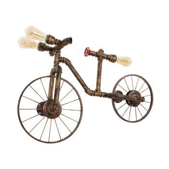 GLOBOSTAR® SWIFTWALKER 00659 Vintage Φωτιστικό Τοίχου - Απλίκα με Ντουί 3 x E27 AC 220-240V IP20 - Χάλκινο - Μ85 x Π29.5 x Υ55cm GLOBOSTAR® SWIFTWALKER 00659 Vintage Φωτιστικό Τοίχου - Απλίκα με Ντουί 3 x E27 AC 220-240V IP20 - Χάλκινο - Μ85 x Π29.5 x Υ55cm