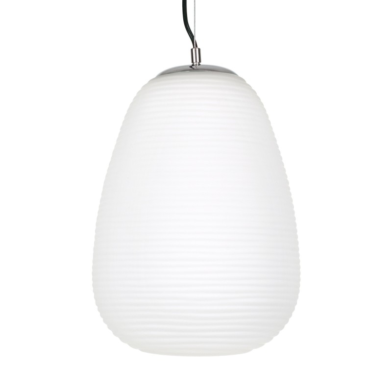 GLOBOSTAR® FREYA 00745 Μοντέρνο Κρεμαστό Φωτιστικό Οροφής με Ντουί 1 x E27 AC 220-240V IP20 - Λευκό & Ασημί - Μ24 x Π24 x Υ35cm GLOBOSTAR® FREYA 00745 Μοντέρνο Κρεμαστό Φωτιστικό Οροφής με Ντουί 1 x E27 AC 220-240V IP20 - Λευκό & Ασημί - Μ24 x Π24 x Υ35cm