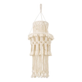 GloboStar® 36200 ETHIOPIA Boho Καπέλο Φωτιστικού- Μακραμέ Πλεκτό Χειροποίητο Μπεζ Βαμβακερό Νήμα - Μ30 x Π30 x Υ90cm GloboStar® 36200 ETHIOPIA Boho Καπέλο Φωτιστικού- Μακραμέ Πλεκτό Χειροποίητο Μπεζ Βαμβακερό Νήμα - Μ30 x Π30 x Υ90cm