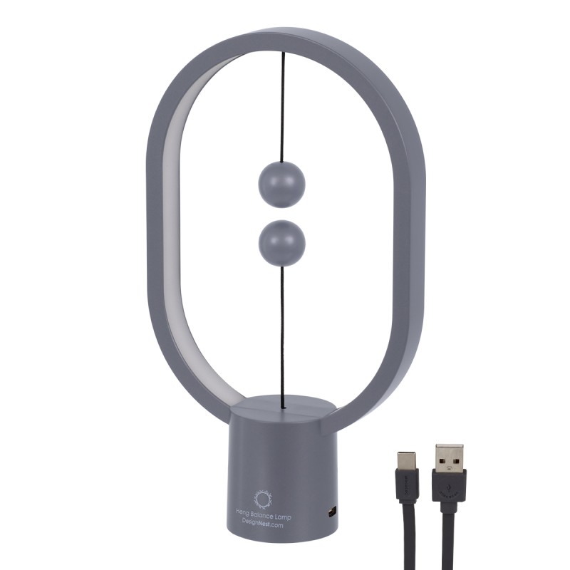 GloboStar® 76545 Επιτραπέζιο Φωτιστικό Πορτατίφ LED 15W 1500lm 360° DC 5V IP20 Θερμό Λευκό 2700K Γκρι & Λευκό Πλαστικό - Μ14 x Π5.5 x Υ24.8cm - 2 Xρόνια Εγγύηση GloboStar® 76545 Επιτραπέζιο Φωτιστικό Πορτατίφ LED 15W 1500lm 360° DC 5V IP20 Θερμό Λευκό 2700K Γκρι & Λευκό Πλαστικό - Μ14 x Π5.5 x Υ24.8cm - 2 Xρόνια Εγγύηση