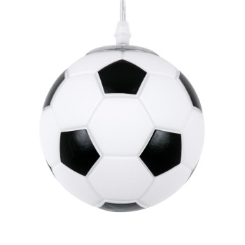 GLOBOSTAR® FOOTBALL 00643 Παιδικό Κρεμαστό Φωτιστικό Οροφής με Ντουί 1 x E27 AC 220-240V IP20 - Λευκό & Μαύρο - Μ15 x Π15 x Y18cm GLOBOSTAR® FOOTBALL 00643 Παιδικό Κρεμαστό Φωτιστικό Οροφής με Ντουί 1 x E27 AC 220-240V IP20 - Λευκό & Μαύρο - Μ15 x Π15 x Y18cm