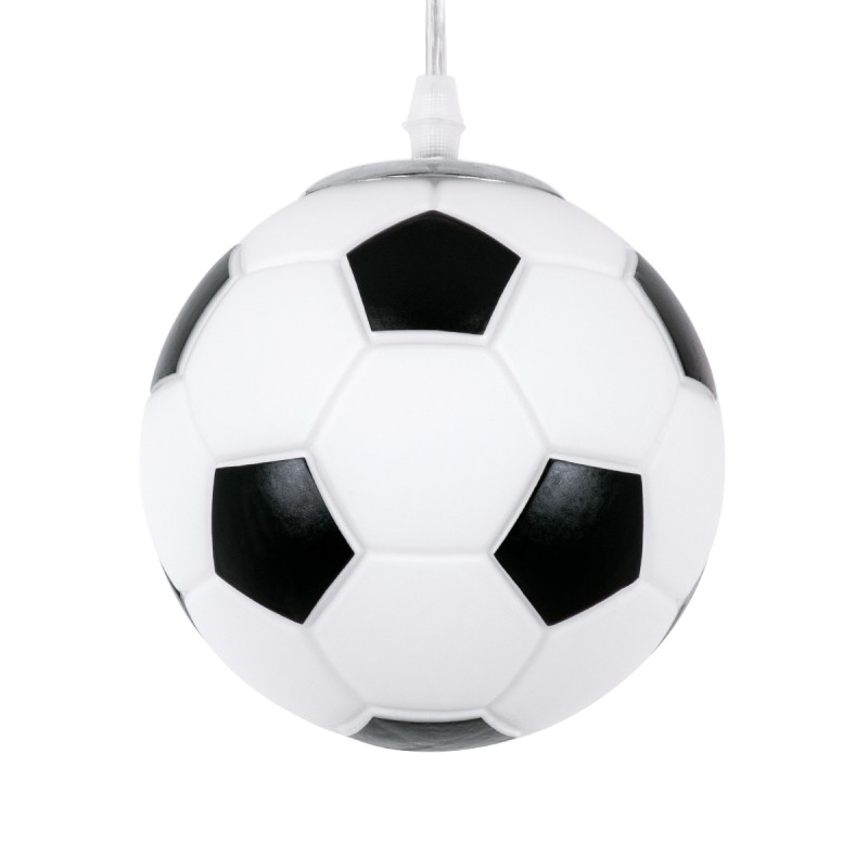 GLOBOSTAR® FOOTBALL 00643 Παιδικό Κρεμαστό Φωτιστικό Οροφής με Ντουί 1 x E27 AC 220-240V IP20 - Λευκό & Μαύρο - Μ15 x Π15 x Y18cm GLOBOSTAR® FOOTBALL 00643 Παιδικό Κρεμαστό Φωτιστικό Οροφής με Ντουί 1 x E27 AC 220-240V IP20 - Λευκό & Μαύρο - Μ15 x Π15 x Y18cm