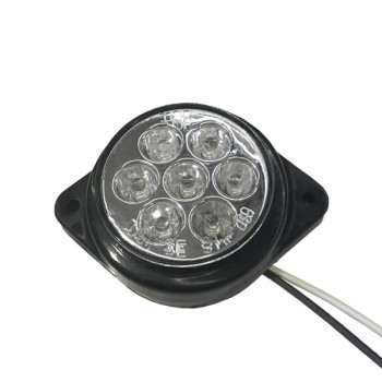 GloboStar® 115411 Πλευρικά Φώτα Όγκου Φορτηγών FLAT BULLET LED 7 SMD DC 24V Αδιάβροχο IP66 Ψυχρό Λευκό 6000K GloboStar® 115411 Πλευρικά Φώτα Όγκου Φορτηγών FLAT BULLET LED 7 SMD DC 24V Αδιάβροχο IP66 Ψυχρό Λευκό 6000K