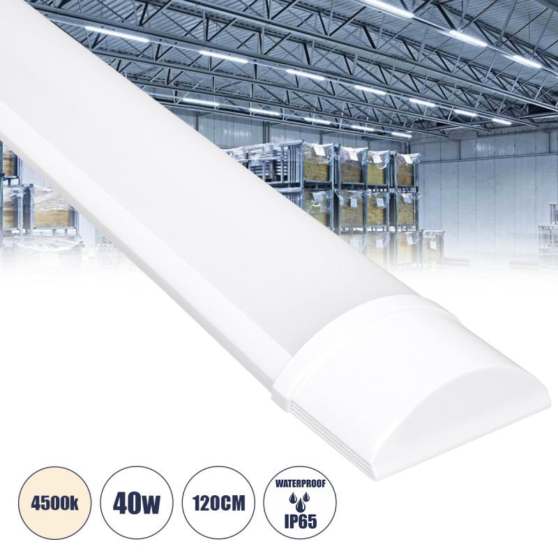 GLOBOSTAR® MEGORA 60159 Γραμμικό Βιομηχανικό Φωτιστικό Tri-Proof LED 40W 3727lm 120° AC 220-240V Αδιάβροχο IP65 Φυσικό Λευκό 4500K - Lumileds SMD Chip - Μ120 x Π7.5 x Υ2.5cm - 2 Χρόνια Εγγύηση GLOBOSTAR® MEGORA 60159 Γραμμικό Βιομηχανικό Φωτιστικό Tri-Proof LED 40W 3727lm 120° AC 220-240V Αδιάβροχο IP65 Φυσικό Λευκό 4500K - Lumileds SMD Chip - Μ120 x Π7.5 x Υ2.5cm - 2 Χρόνια Εγγύηση