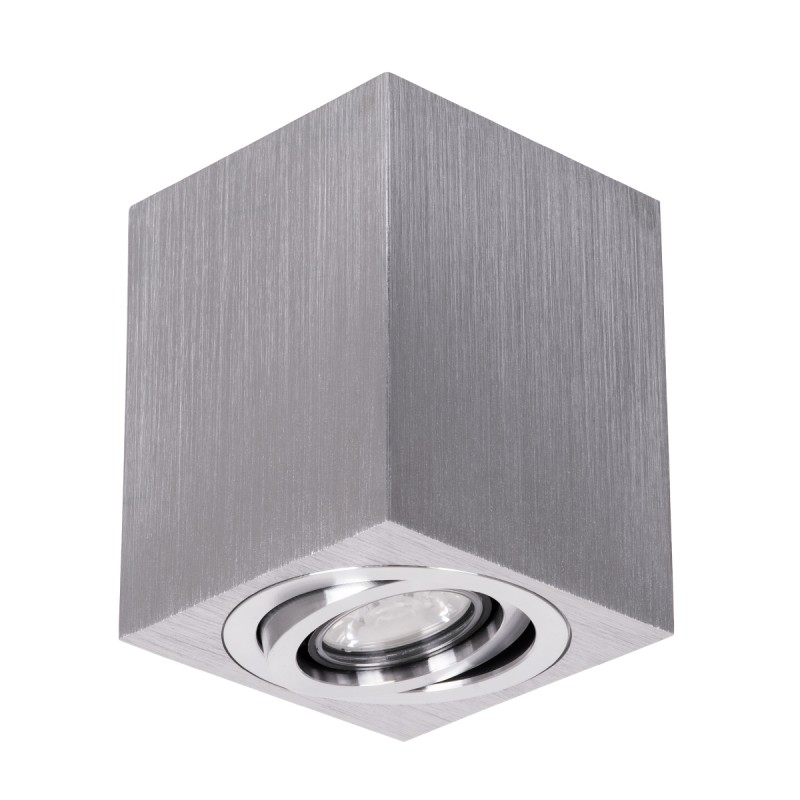 GLOBOSTAR® AKIRA 60623 Κινούμενο Φωτιστικό Downlight Σποτ με Ντουί 1 x GU10 AC 220-240V IP44 - Ασημί - Μ8 x Π8 x Υ10cm GLOBOSTAR® AKIRA 60623 Κινούμενο Φωτιστικό Downlight Σποτ με Ντουί 1 x GU10 AC 220-240V IP44 - Ασημί - Μ8 x Π8 x Υ10cm