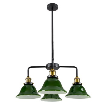 GLOBOSTAR® LIBRARY 00769 Vintage Φωτιστικό Οροφής με Ντουί 4 x E27 AC 220-240V IP20 - Πολύχρωμο - Μ57 x Π57 x Υ90cm GLOBOSTAR® LIBRARY 00769 Vintage Φωτιστικό Οροφής με Ντουί 4 x E27 AC 220-240V IP20 - Πολύχρωμο - Μ57 x Π57 x Υ90cm