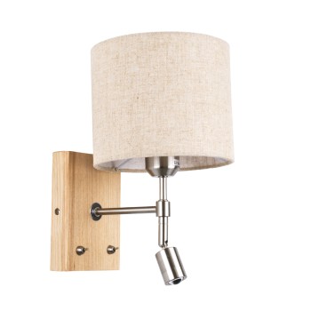 GLOBOSTAR® ELEGANT 01496 Μοντέρνο Φωτιστικό Τοίχου - Απλίκα Ξενοδοχείου Reading Light με Ντουί 1 x E27 LED 3W 360lm 36° AC 220-240V IP20 Θερμό Λευκό 2700K - Bridgelux COB Chip - Λευκό & Μπεζ - Μ18 x Π24 x Υ29cm - 2 Χρόνια Εγγύηση GLOBOSTAR® ELEGANT 01496 Μοντέρνο Φωτιστικό Τοίχου - Απλίκα Ξενοδοχείου Reading Light με Ντουί 1 x E27 LED 3W 360lm 36° AC 220-240V IP20 Θερμό Λευκό 2700K - Bridgelux COB Chip - Λευκό & Μπεζ - Μ18 x Π24 x Υ29cm - 2 Χρόνια Εγγύηση